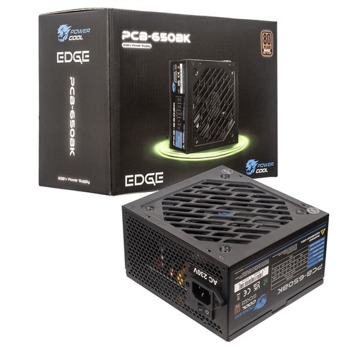 Powercool 650w atx psu - 650w, 80+
