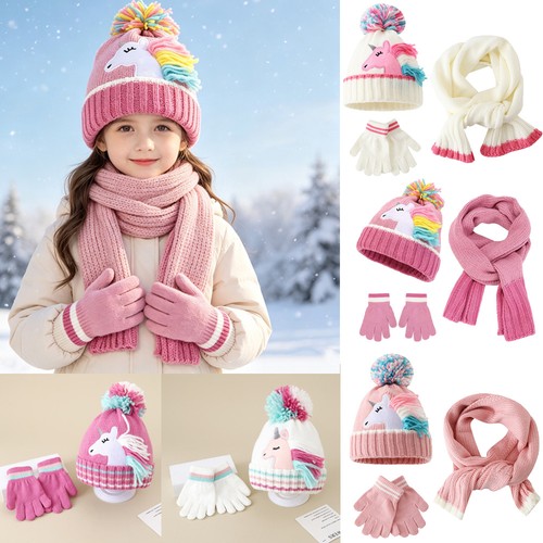 Girls winter unicorn - unicorn, scarf