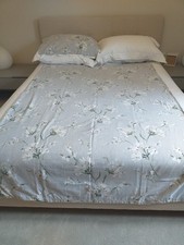 cotton traders single duvet cover set 100% cotton Soft teal floral