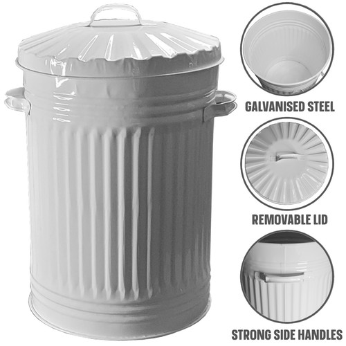 Cream bin retro style - retro,