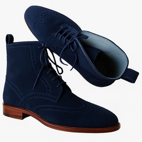 Handmade men three color suede - men,