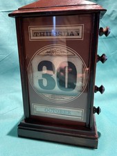 VICTORIAN MAHOGANY PERPETUAL CALENDAR