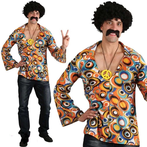 Adult groovy hippie shirt - hippie,