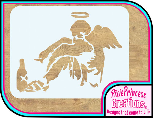 Banksy angel stencil - banksy,
