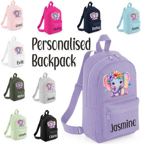 Personalised kids backpack - personalised,