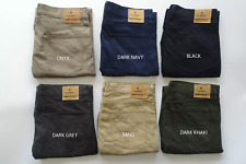 Ex M&S STRAIGHT Textured Jean Style 5 Pocket Stretch Trousers Size 30-46 BNWOT