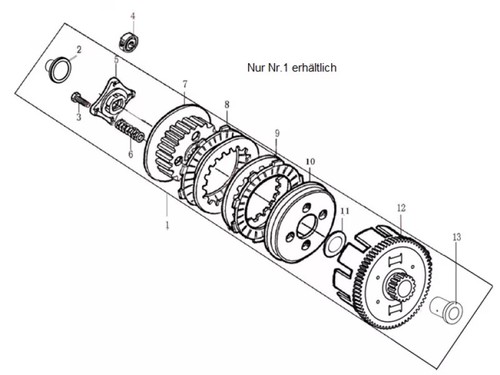 Sfm sachs clutch assy - sachs,