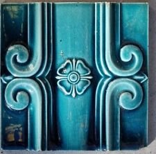Colourful Antique 6" x 6" Victorian Tile circa 1900s