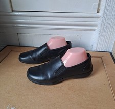 UK Size 7 Hotter Glove Women's Ladies Leather Shoes EU 41 Black Work Nurse Care