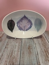 PORTMEIRION DUSK CRADLE SHAPED POSSIBLY A FRUIT OR SERVING DISH ( 7”)