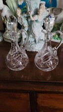 Two small vintage cut glass - vintage,