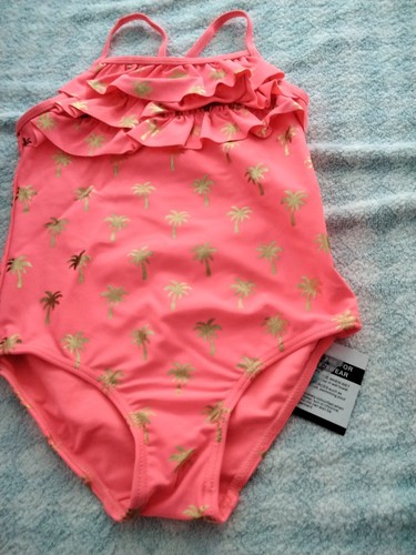 Girls swimsuit costume - girls, coral