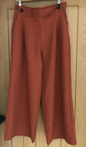 Qed rust palazzo pants wide - qed,