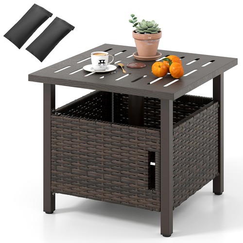 Rattan dining table outdoor - dining,