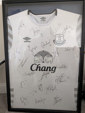 signed Everton away shirt from
