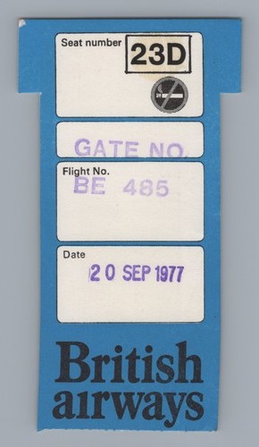British airways boarding pass - airways,