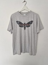 Vintage 00 Y2K - Placebo Death Head Moth T Shirt - Size M/L