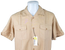 CUBAVERA Mens LINEN Beige S/S