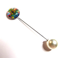 STICK PIN - 18mm glass