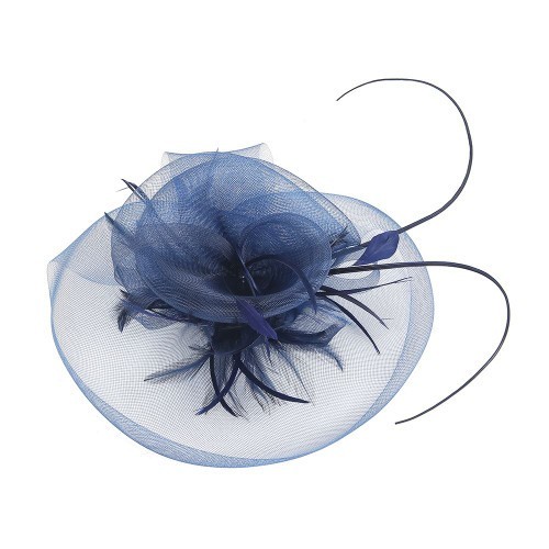 Flower feather fascinator - flower,
