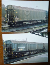 BR Two Goods Wagon Railway Photographs Tiphook Rail