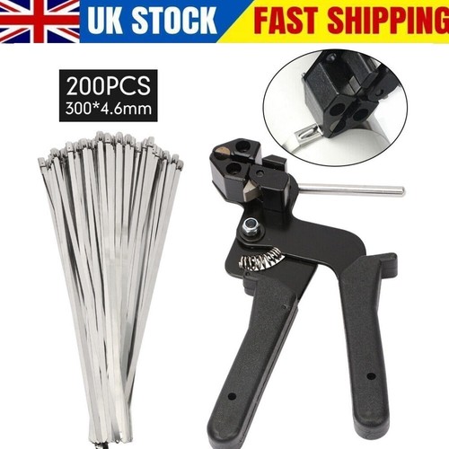 Stainless steel cable tie gun - steel,