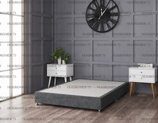 Chenille Divan low Platform