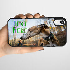 Personalised Greyhound iPhone Case Slim Silicone Dog Phone Cover All Model KS175