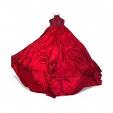 Sherri Hill Red Beaded Halter