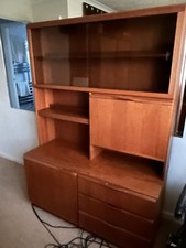 G Plan Teak Display/Drinks/Drawers/Cupboard/Illuminated - 1980s Cabinet Unit