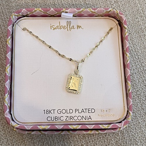 New isabella gold plated cz - m.,