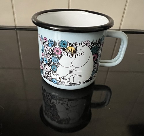 Moomin metal cup - moomin, blue