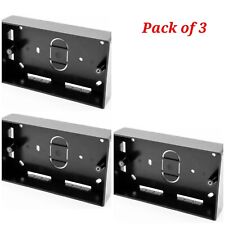  2 Gang Back Box Black with