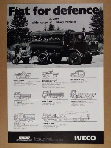 1981 fiat 4x4 tactical - 75, pm