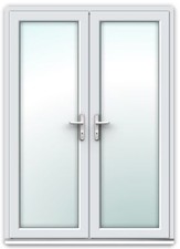 White uPVC French Doors / Back Doors / Made to Measure (#111)