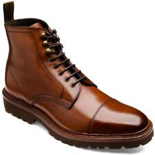 Loake Mens Leather Aquarius Boot Shoes Cedar Dark Brown Grain Sizes UK7 To UK11