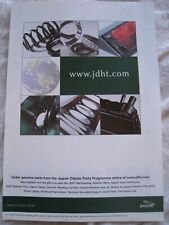 JAGUAR CAR GENUINE PARTS CLASSIC PARTS 2006 POSTER ADVERT A4 FILE 30