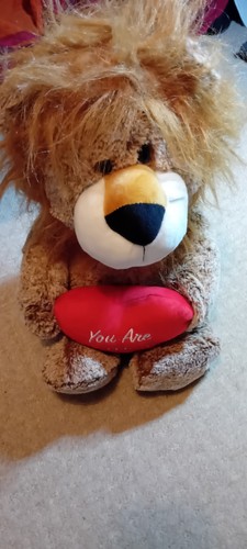Valentine lion plush you - lion, "you