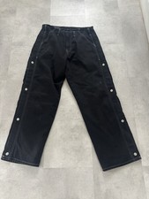 Black Zara Men’s Trousers With Silver Stud Fastenings New Size 32 