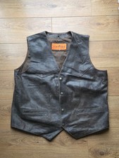 Leather Waistcoat Gilet Vest