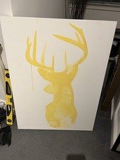 Urban Road stag picture contemporary modern art deer animal 