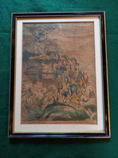 Framed print THE PIGS POSSESSED - James Gillray 1807