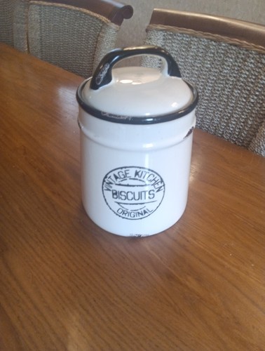 Vintage kitchen biscuit barrel - vintage,