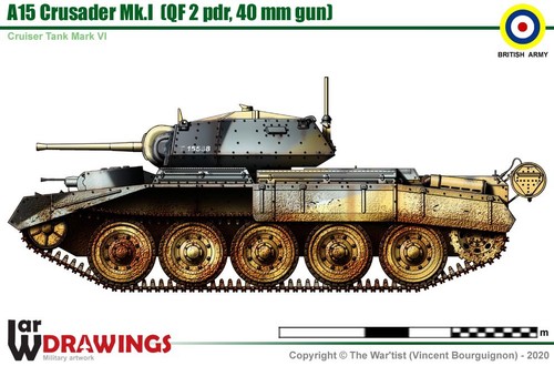 Ww2 british a15 cruisader - british,