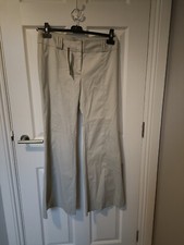 Full circle stone colour kick flare trousers