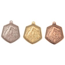 Swimming falcon gold silver - swimming,