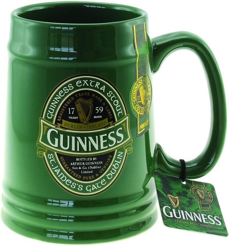 Guinness green ceramic label - ceramic,