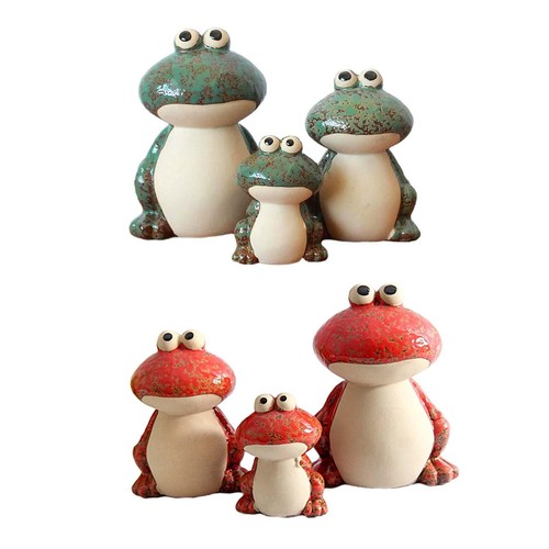 Pieces frog statue - 3,