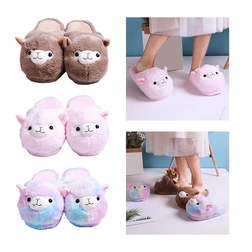Cartoon alpaca slippers - alpaca,