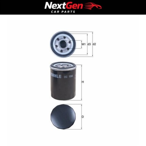 Oil filter mahle oc194 for - mahle,